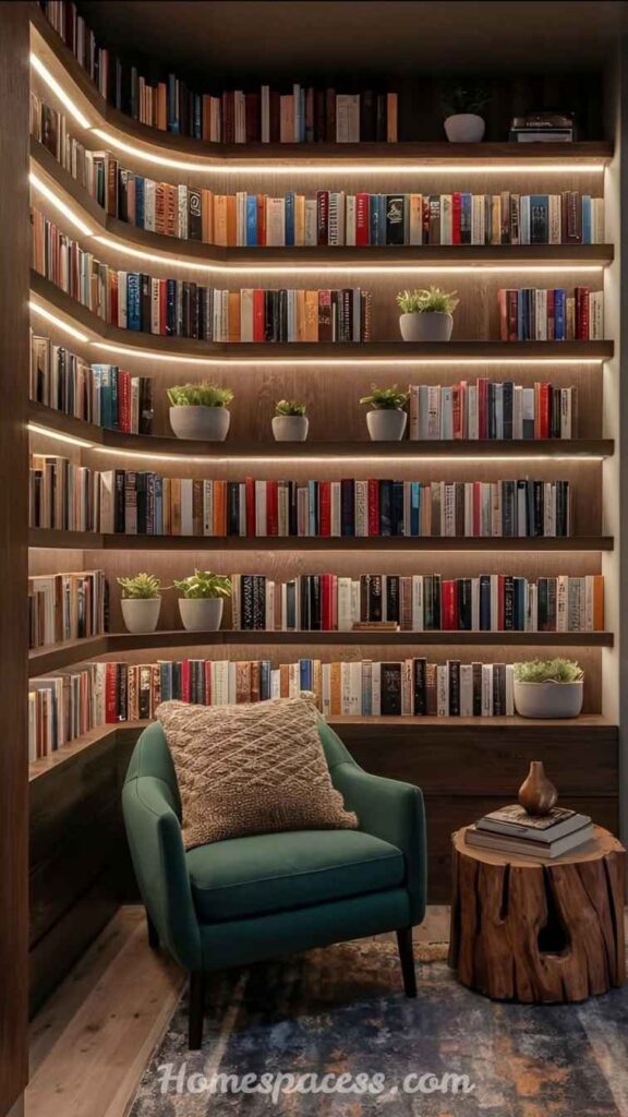 27 Library Room Ideas to Transform Any Space Into a Dream Home Library 6 Floating Wall Shelves for a Modern Library Look
