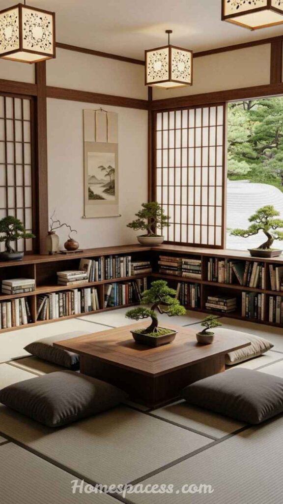 27 Library Room Ideas to Transform Any Space Into a Dream Home Library 10 Minimalist Japandi Library Room