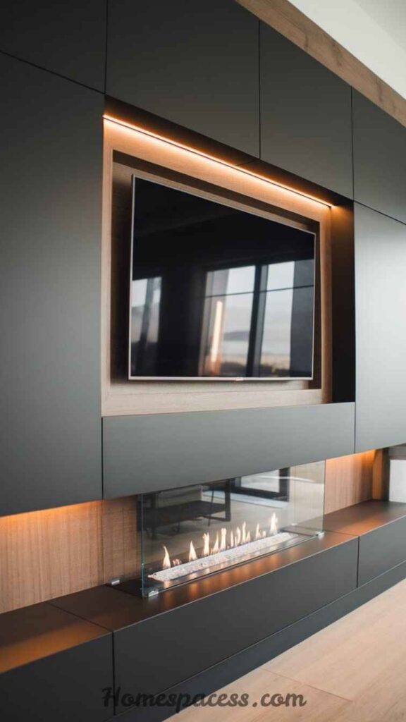 26 Media Wall Ideas That Transform Any Living Space in 2026 26 Neon or Statement Lighting Media Wall