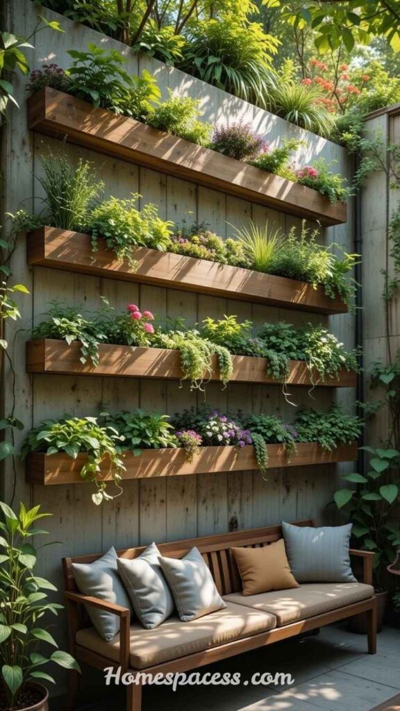 Patio Decor Ideas to Upgrade Your Backyard Without Overspending 7 Build a Vertical Garden or Living Wall