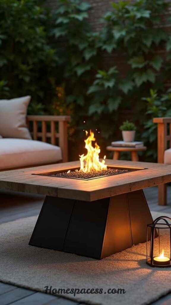 Patio Decor Ideas to Upgrade Your Backyard Without Overspending 9 Add a Fire Pit or Fire Table as a Gathering Centerpiece