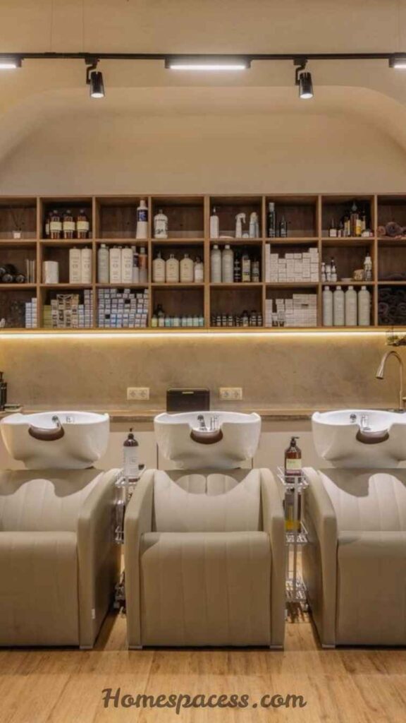 27 Salon Interior Design Ideas That Turn Clients Into Loyal Fans 15 Build a Shampoo Area That Feels Like a Retreat