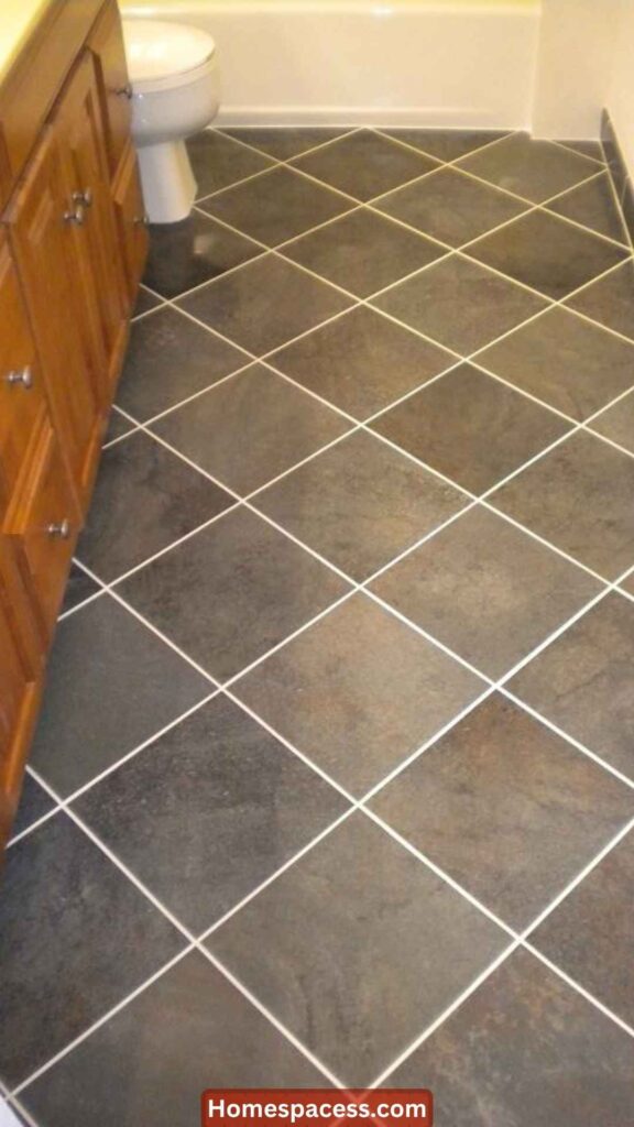 Small Bathroom Ideas:25 Clever Ways to Make Every Inch Count 17 Lay Floor Tiles Diagonally to Stretch the Room