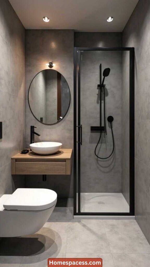 Small Bathroom Ideas:25 Clever Ways to Make Every Inch Count 3 Use Large-Format Tiles to Reduce Visual Noise
