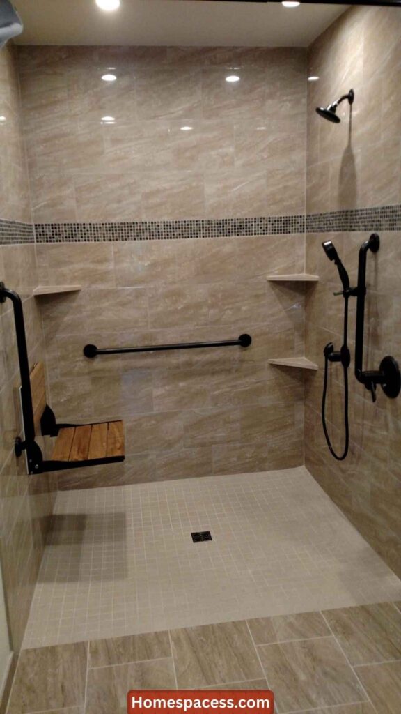 Small Bathroom Ideas:25 Clever Ways to Make Every Inch Count 23 Add a Fold-Down Seat in the Shower