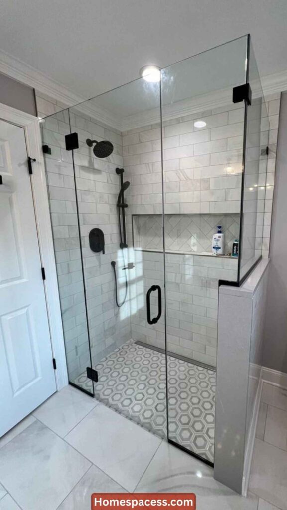 Small Bathroom Ideas:25 Clever Ways to Make Every Inch Count 6 Use a Frameless Glass Shower Screen