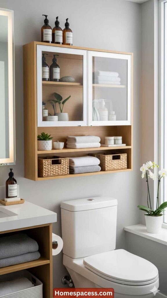 Small Bathroom Ideas:25 Clever Ways to Make Every Inch Count 10 Mount Storage Over the Toilet