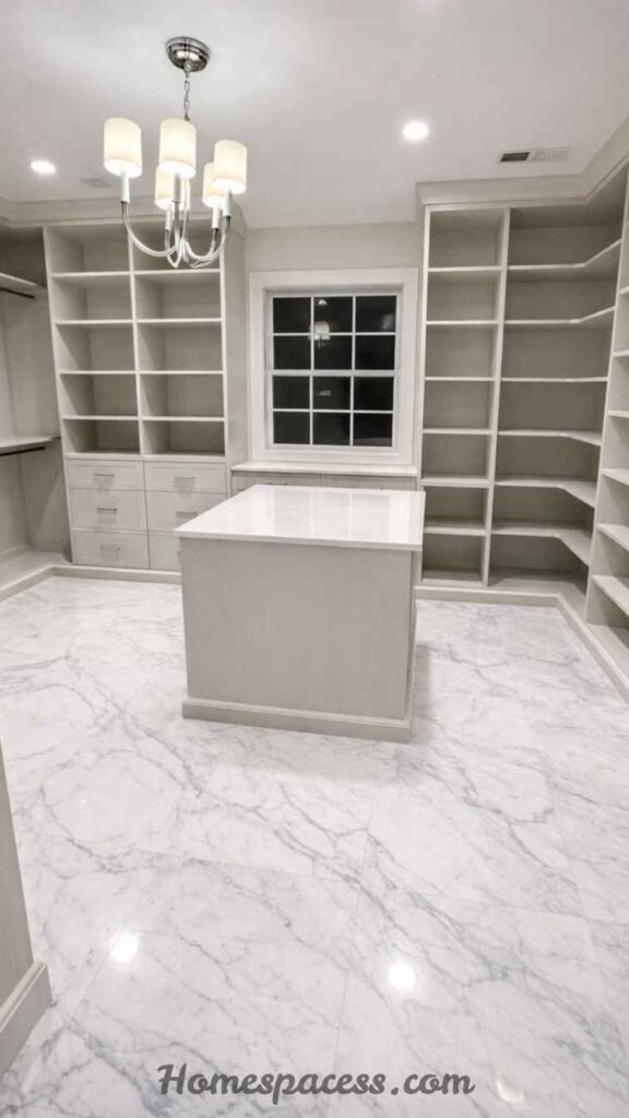 20 Walk In Closet Ideas To Transform Your Space 4 Floor-to-Ceiling Shelving Systems