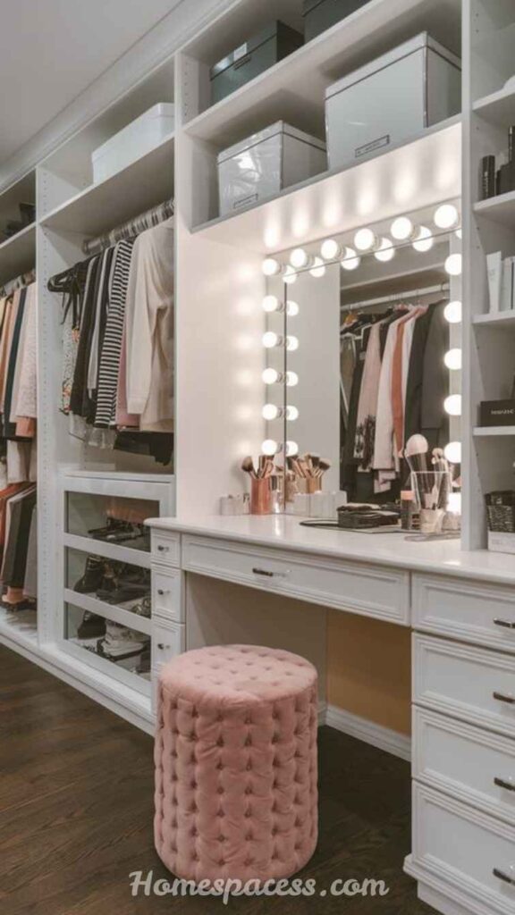 20 Walk In Closet Ideas To Transform Your Space 3 Island Dresser with Centered Mirror