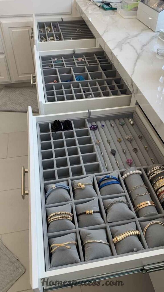 20 Walk In Closet Ideas To Transform Your Space 10 Velvet-Lined Jewelry and Watch Inserts