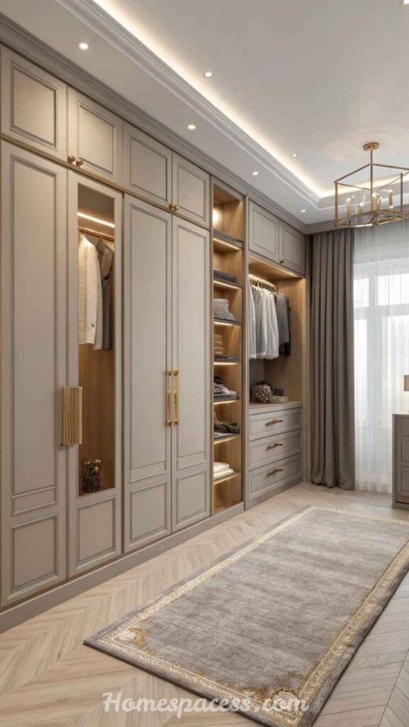 20 Walk In Closet Ideas To Transform Your Space 11 Calm, Neutral Color Palette