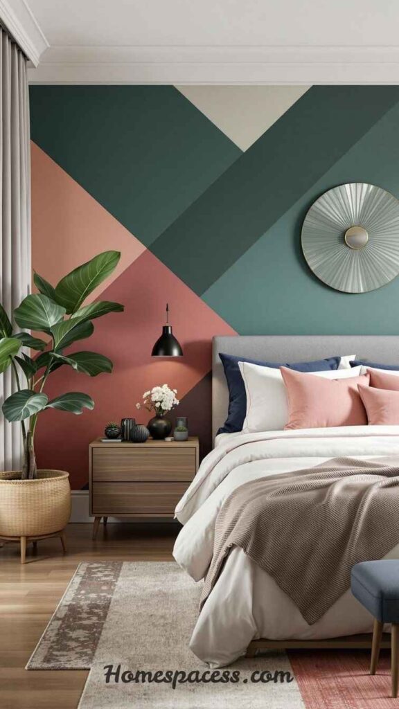Wall Painting Ideas That Make Your Home Feel Warm and Inviting 3 Color Blocking