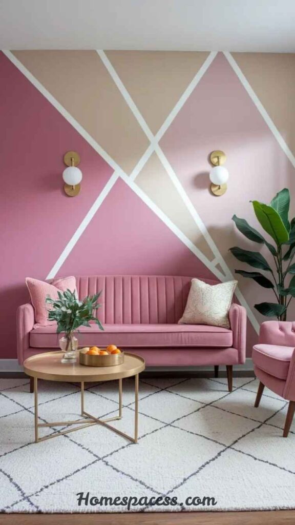 Wall Painting Ideas That Make Your Home Feel Warm and Inviting 8 Geometric Pattern Walls