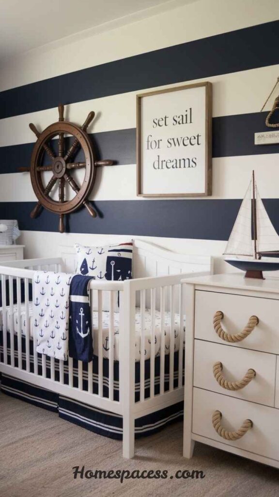 Trendy Baby Nursery Ideas for Boys That Make Your Room Look Amazing 3 Classic Nautical & Ocean Explorer Nursery