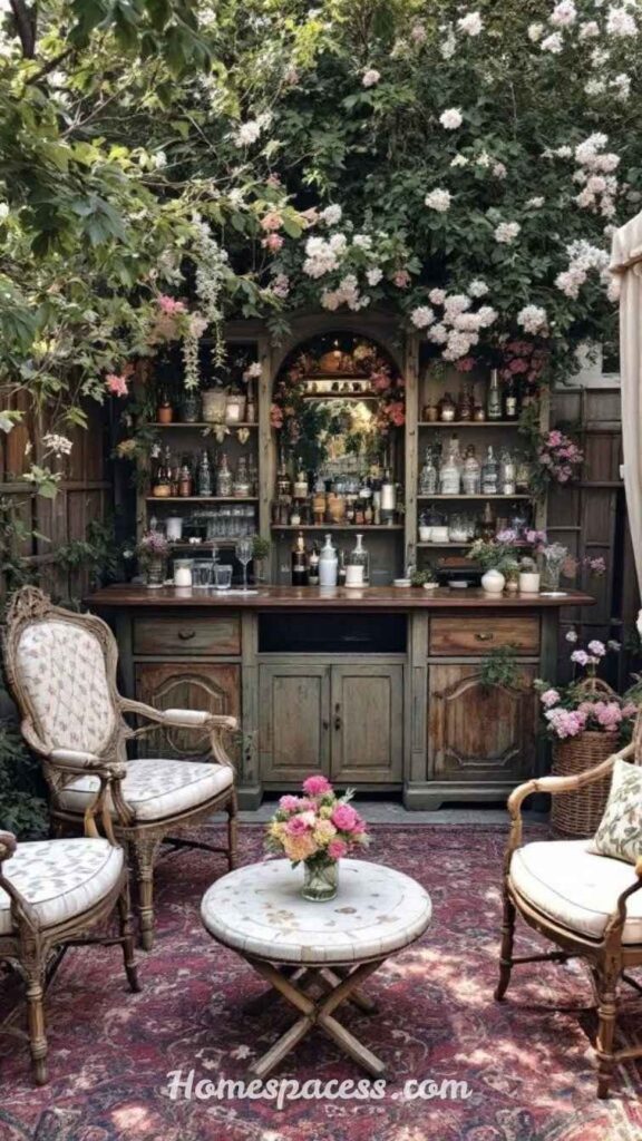 Smart Backyard Bar Ideas to Create a Perfect Outdoor Hangout Spot 11 Repurposed Furniture Bar