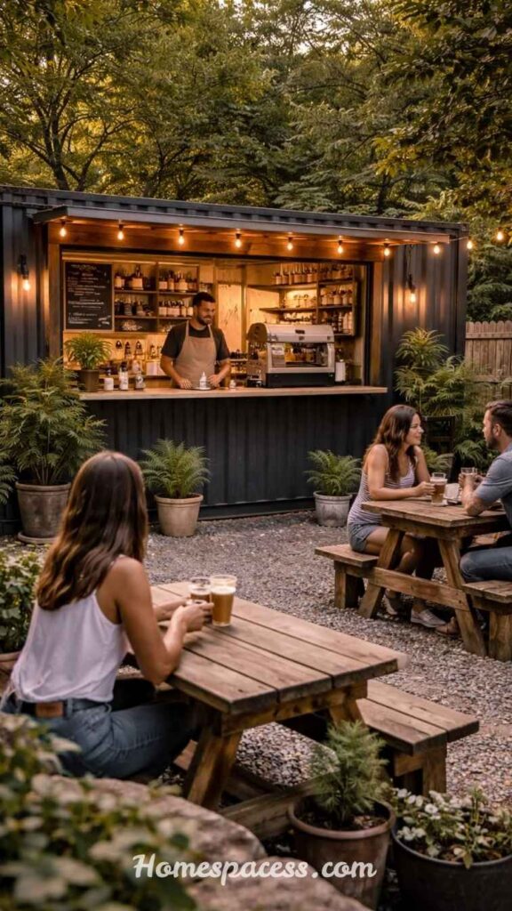 Smart Backyard Bar Ideas to Create a Perfect Outdoor Hangout Spot 12 Shipping Container Bar