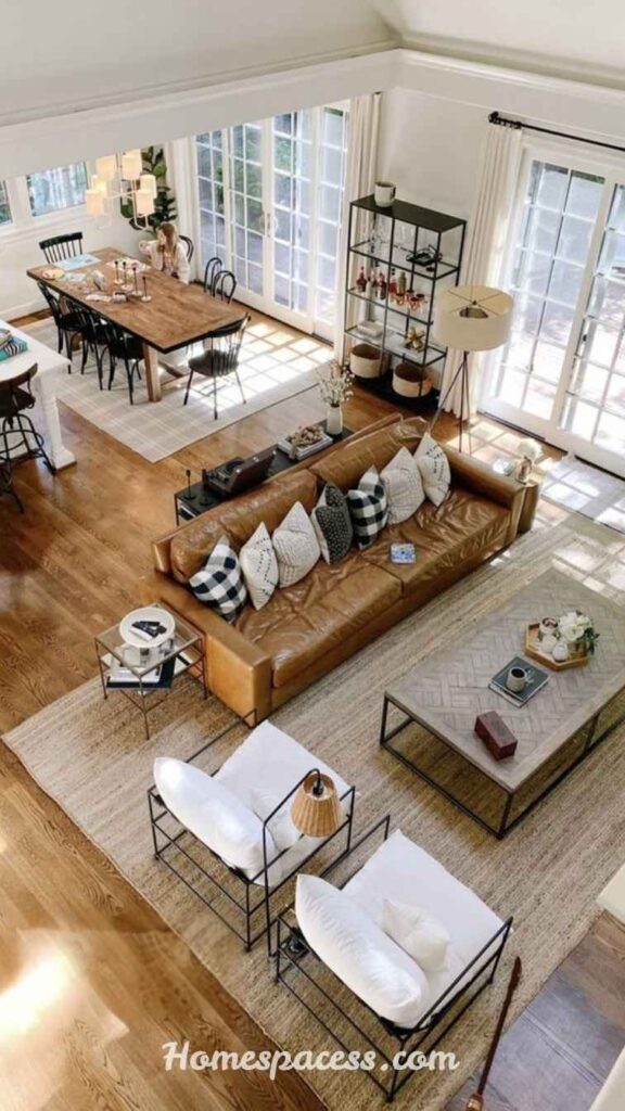 Modern Family Room Ideas for Relaxing and Entertaining Guests 3 Create a Flexible, Multi-Zone Layout