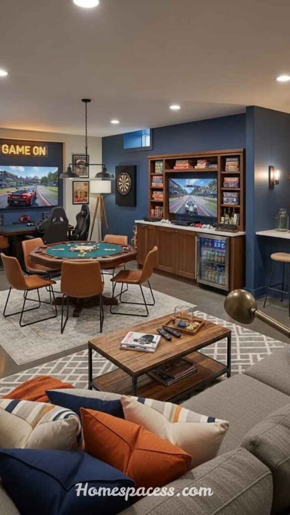 Trending Basement Family Room Ideas for Comfortable Home Living 6 Multifunctional Open Layout