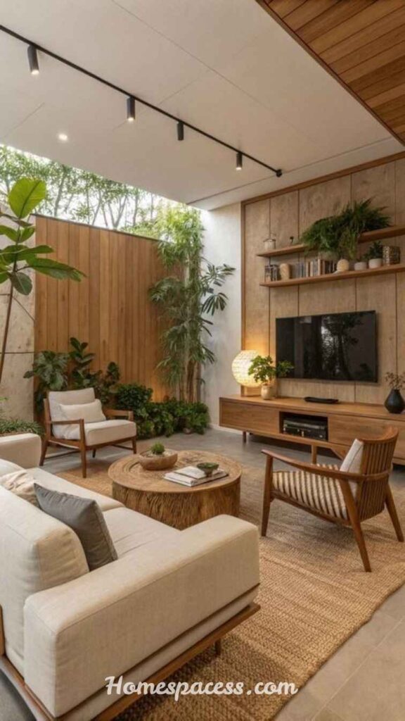 Modern Family Room Ideas for Relaxing and Entertaining Guests 9 Bring Nature Indoors With Biophilic Elements