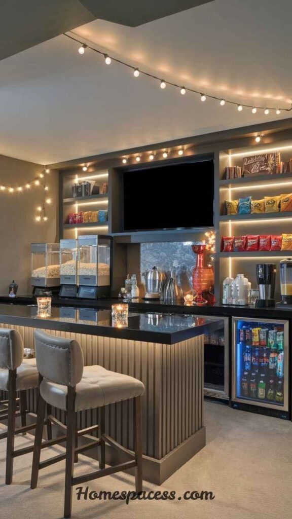 Trending Basement Family Room Ideas for Comfortable Home Living 10 Wet Bar & Entertainment Hub