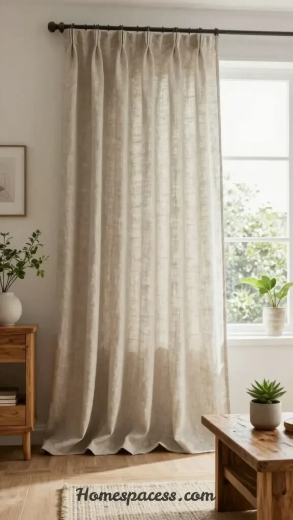 Bedroom Curtain Ideas That Make Any Room Look Bigger and Brighter 6 Relaxed Linen Curtains for a Calm, Breathable Bedroom Feel