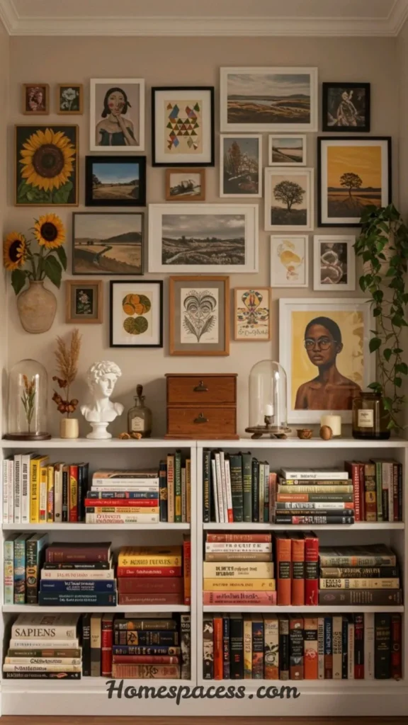 Bookshelf Decor Ideas to Add Personality and Charm to Any Space 6 Mixing Book Orientations