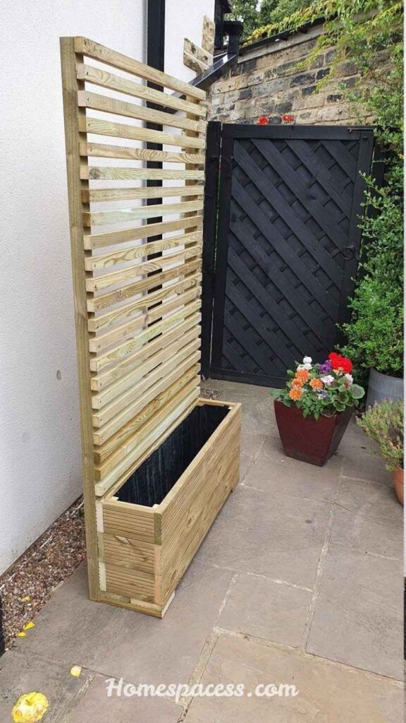 DIY Balcony Privacy Ideas to Upgrade Your Outdoor Space 6 Tall Planter Boxes Along the Railing