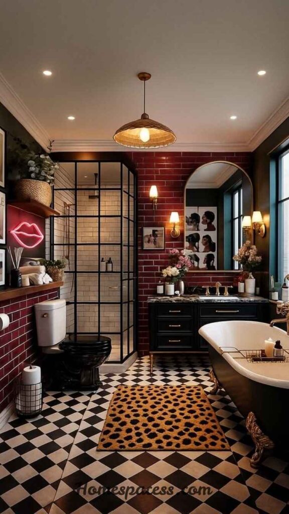Trendy Funky Bathroom Ideas for a Cool and Modern Bathroom Makeover 3 Bold Patterned Tiles
