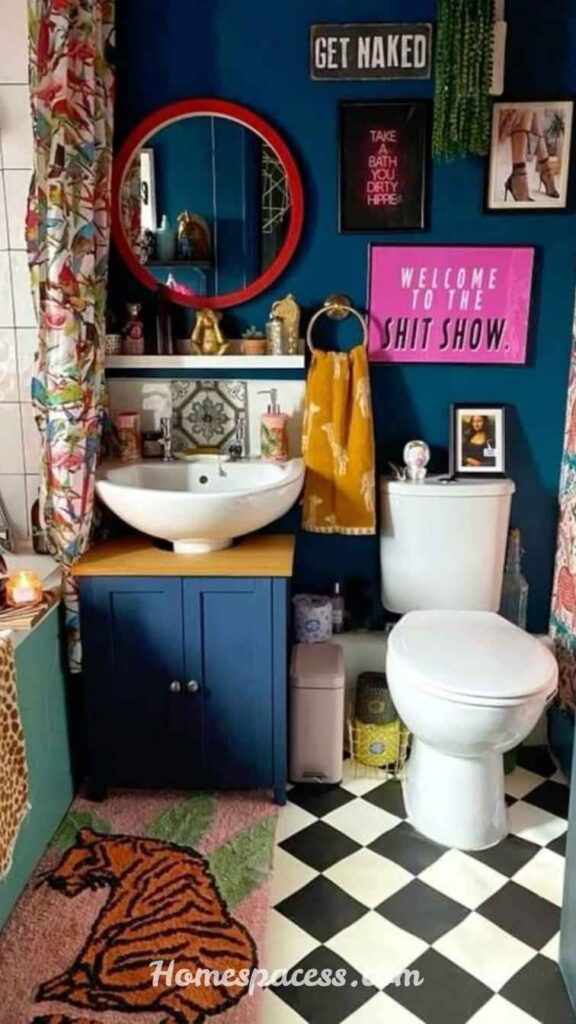 Trendy Funky Bathroom Ideas for a Cool and Modern Bathroom Makeover 10 Maximalist Vanity Styling