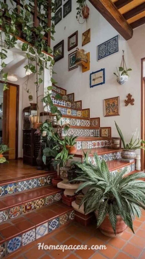 Stunning Staircase Decor Ideas for Small Spaces and Narrow Halls 6 Plants and Greenery A Biophilic Staircase Experience