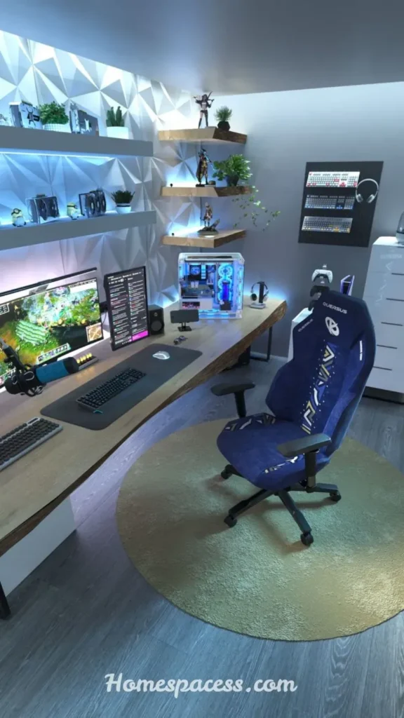 Best Gaming Chair Ideas for Comfortable and Stylish Gaming Rooms 3 The Ergonomic-First Gaming Chair Setup