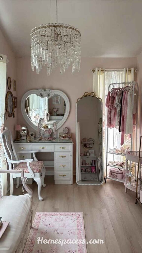 Girly Room Ideas on a Budget for a Trendy and Elegant Space 6 Vanity Area: The Most Functional Girly Room Element