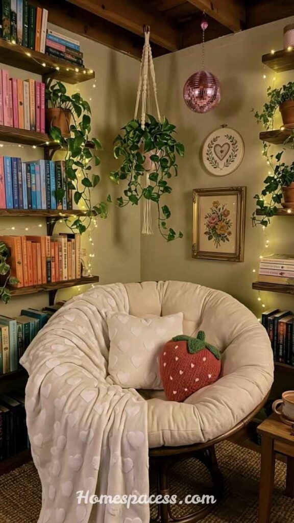 Girly Room Ideas on a Budget for a Trendy and Elegant Space 7 Cozy Reading Nook With Layered Textiles