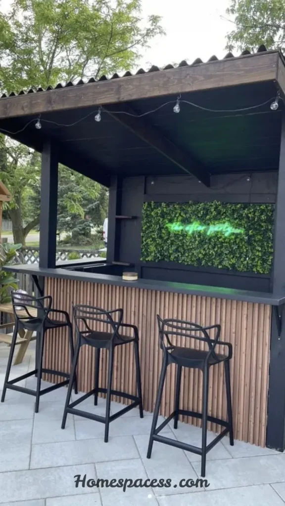 Trendy Outdoor Bar Ideas for Modern Patio Makeovers 12 Modern Minimalist Outdoor Bar