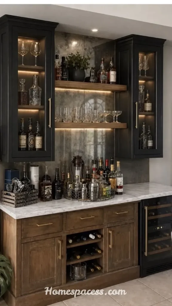 Cozy Basement Bar Ideas for the Perfect Entertainment Space 3 Classic Wet Bar Setup