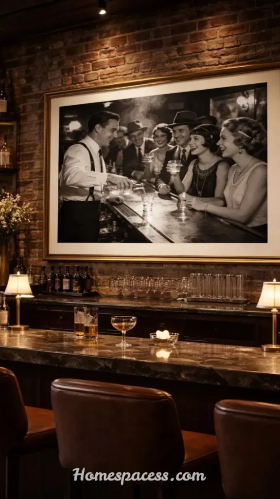 Cozy Basement Bar Ideas for the Perfect Entertainment Space 7 Speakeasy-Themed Bar