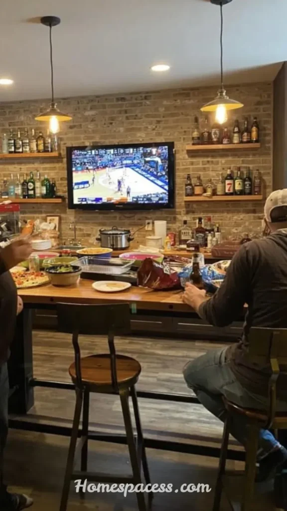 Cozy Basement Bar Ideas for the Perfect Entertainment Space 9 Basement Bar with Game Room
