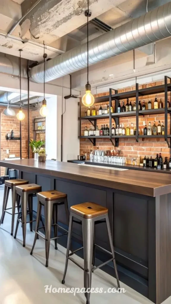 Cozy Basement Bar Ideas for the Perfect Entertainment Space 10 Industrial Chic Basement Bar