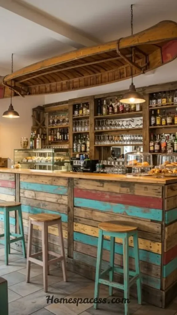 Trendy Outdoor Bar Ideas for Modern Patio Makeovers 11 Industrial Pipe & Reclaimed Wood Bar