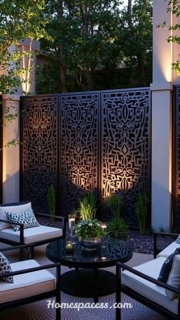Outdoor Patio Ideas That Turn Any Backyard Into a Relaxing Escape 13 Create Privacy with Smart Screening Solutions
