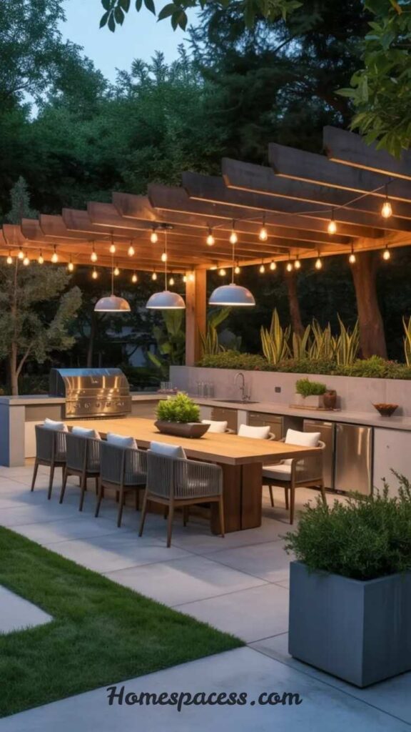 Outdoor Patio Ideas That Turn Any Backyard Into a Relaxing Escape 11 Build a Dedicated Dining Area