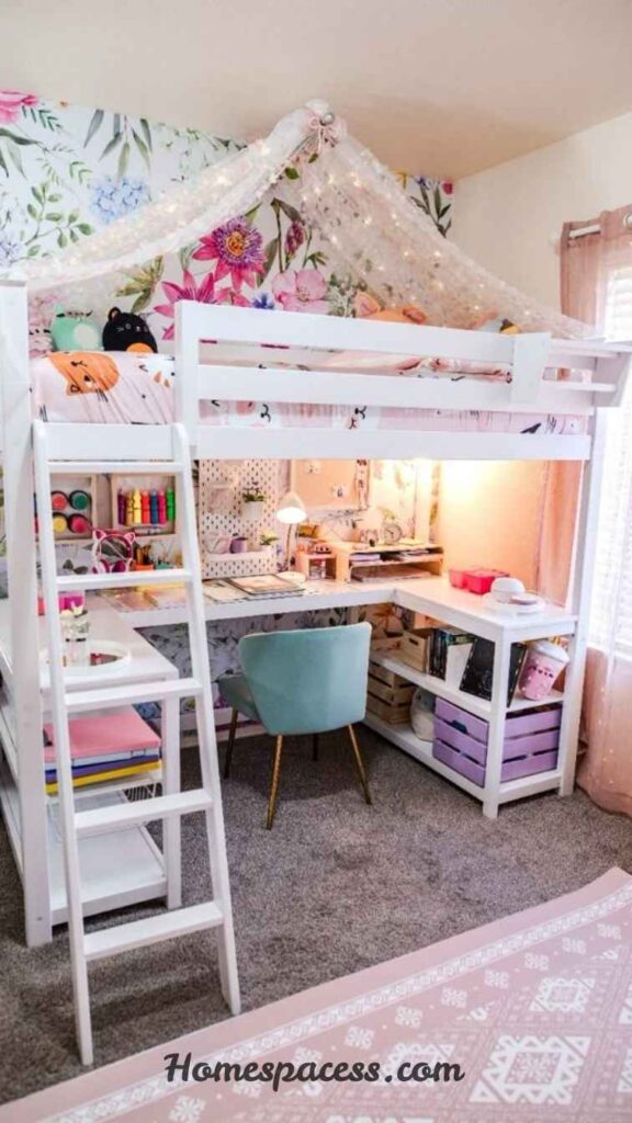 Creative Twin Bedroom Ideas with Modern Decor and Storage 5 Loft Beds with Functional Under-Bed Space