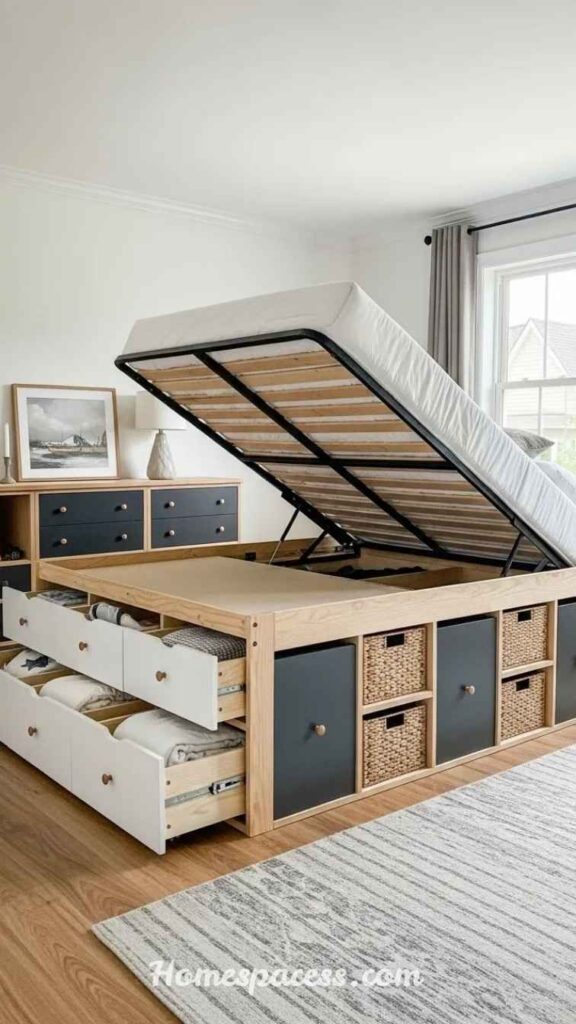 Creative Twin Bedroom Ideas with Modern Decor and Storage 10 Under-Bed Storage Systems That Replace Traditional Dressers