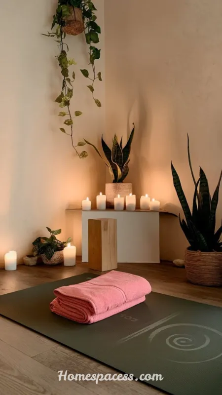 Inspiring Yoga Room Ideas to Create Your Perfect Sanctuary at Home 9 Create a Personal Altar or Focal Point to Anchor Your Practice