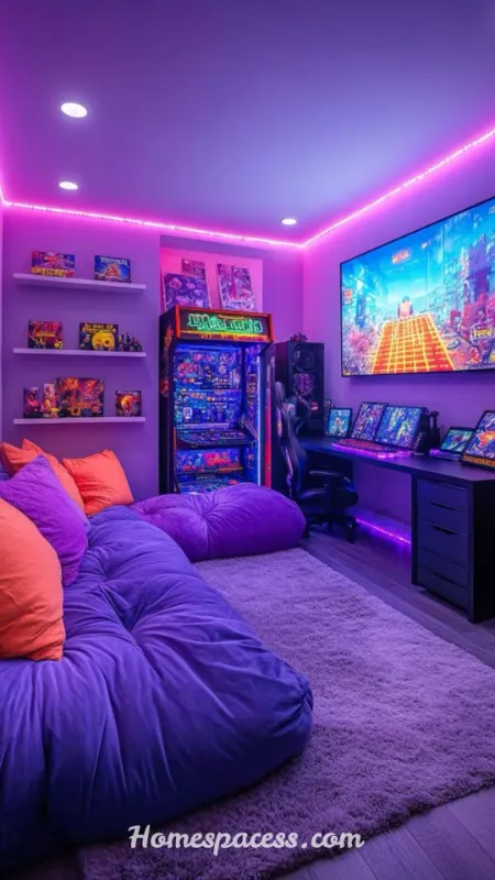 Smart Boys Bedroom Ideas: Cool & Modern Designs for Kids 7 Tech & Gaming Setup Bedroom