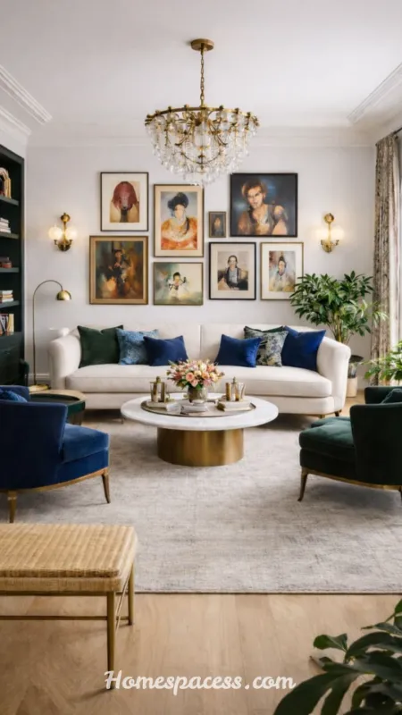 Sitting Room Ideas: Stylish Ways to Design a Cozy, Functional Sitting Room 9 A Curated Gallery Wall for Personality and Depth