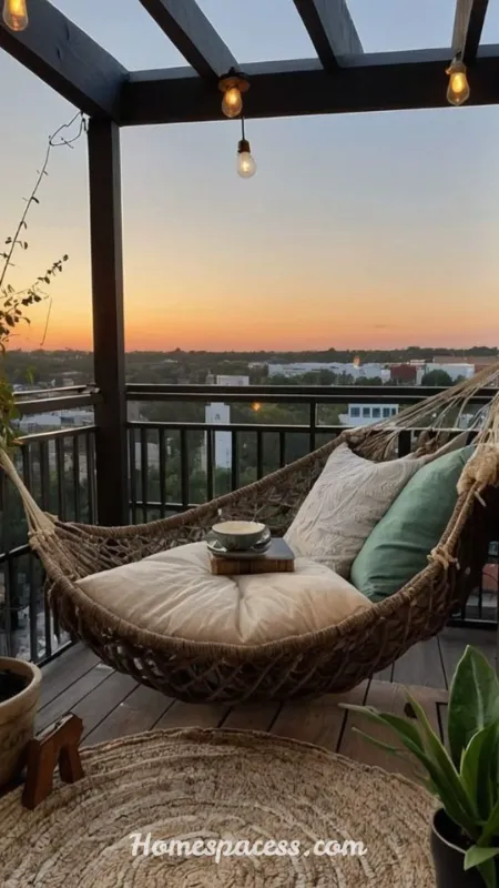 Apartment Balcony Ideas to Turn Your Tiny Outdoor Space Into a Cozy Retreat 13 Add a Cozy Reading Nook With Weatherproof Cushions