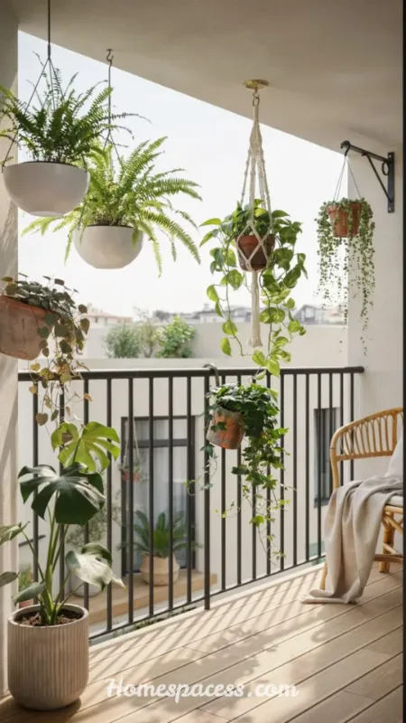 Apartment Balcony Ideas to Turn Your Tiny Outdoor Space Into a Cozy Retreat 4 Add Vertical Gardens to Maximize Greenery