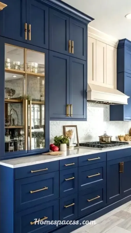 Colorful Kitchen Ideas: Bold Ways to Brighten Your Cooking Space 3 Bold Blue Cabinets: The Timeless Statement Maker