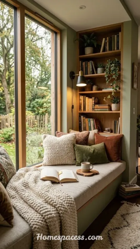 Sitting Room Ideas: Stylish Ways to Design a Cozy, Functional Sitting Room 7 Built-In Shelving and a Cozy Reading Nook